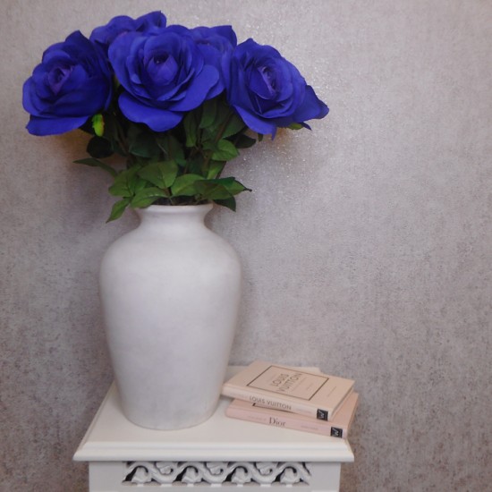 Artificial Flowers Galaxy Rose Dark Blue 57cm